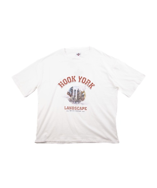 HOOK(フック)の「HOOK -original- 古着風都市グランジプリント半袖TEE (SS)(Tシャツ/カットソー・メンズ・ライトブルー/ブラック/グレー/ホワイト・M/L/XL)」の9枚目の写真