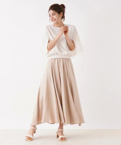 en recre(アンレクレ)の「【MONiLE】袖スリットブラウス(シャツ/ブラウス・レディース・ライラック/オフホワイト・2)」の12枚目の写真