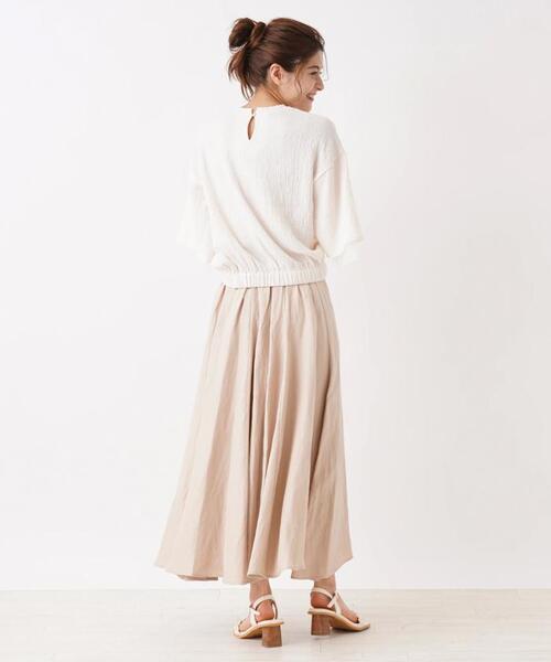 en recre(アンレクレ)の「【MONiLE】袖スリットブラウス(シャツ/ブラウス・レディース・ライラック/オフホワイト・2)」の20枚目の写真