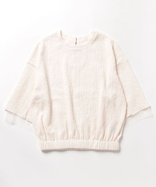 en recre(アンレクレ)の「【MONiLE】袖スリットブラウス(シャツ/ブラウス・レディース・ライラック/オフホワイト・2)」の10枚目の写真