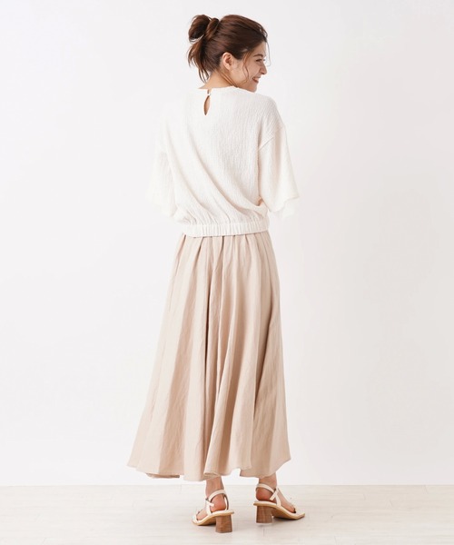 en recre(アンレクレ)の「【MONiLE】袖スリットブラウス(シャツ/ブラウス・レディース・ライラック/オフホワイト・2)」の13枚目の写真