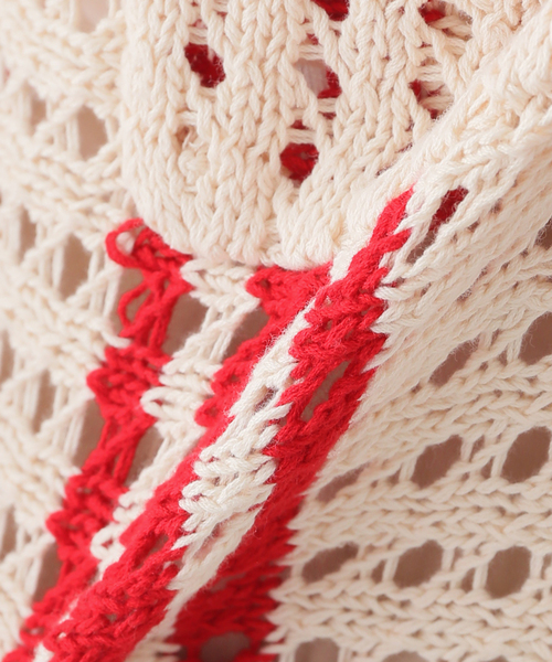 SLOBE citron.（スローブシトロン）の「SLOBE citron.クロシェシャツ（ニット/セーター・レディース・ホワイト/アイボリー・FREE）」の6枚目の写真