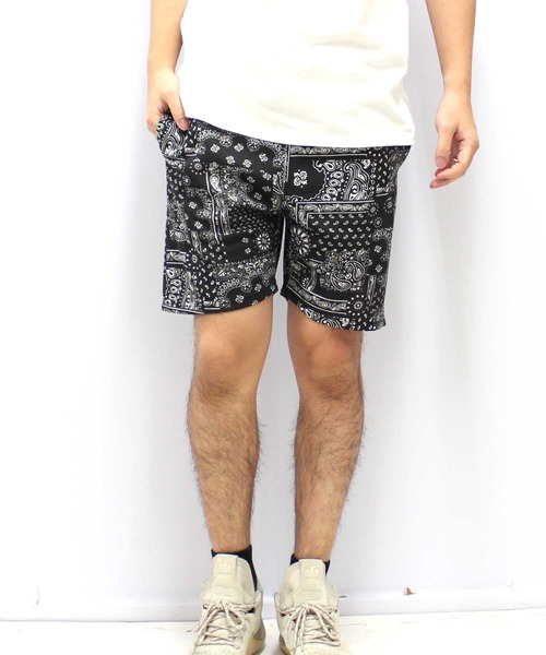 SHISKY(シスキー)の「総柄 ハーフパンツ(その他パンツ・メンズ・ブラック/グレー系その他/ベージュ/チャコール・M/XL/L)」の5枚目の写真