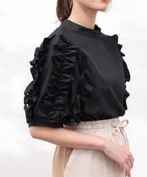 Chez toi | フリルスリーブブラウス(シャツ/ブラウス)