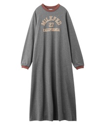 MILKFED. | COLLEGE LOGO DRESS(ワンピース)