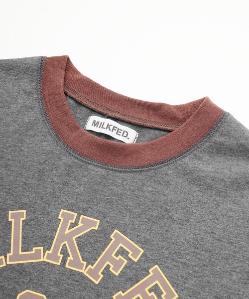 MILKFED.(ミルクフェド)の「COLLEGE LOGO DRESS(ワンピース・レディース・ネイビー/チャコール・ONE SIZE)」の14枚目の写真