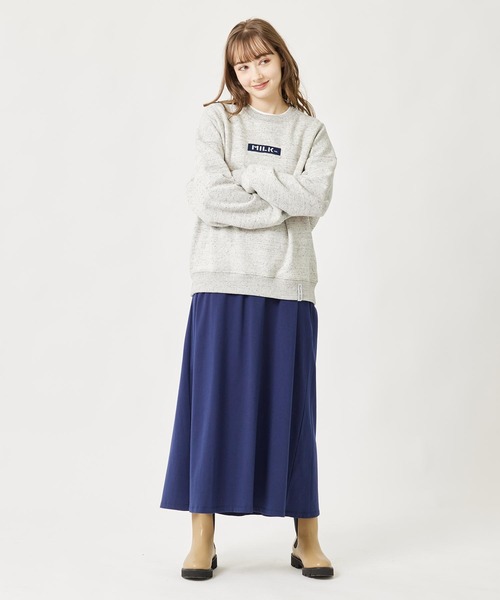 MILKFED.(ミルクフェド)の「COLLEGE LOGO DRESS(ワンピース・レディース・ネイビー/チャコール・ONE SIZE)」の18枚目の写真