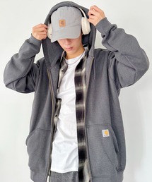Carhartt（カーハート）の「Carhartt(カーハート)/ミッドウェイト USA規格 ビッグサイズ スウェットジップパーカー フーディー/  Midweight Hooded Zip-Front Sweatshirt/K122（パーカー・メンズ）」