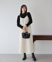BLUEEAST（ブルーイースト）の「フリンジジャガードキャミワンピース（ワンピース）」