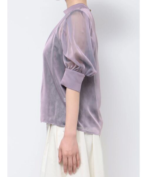 LAGUNAMOON（ラグナムーン）の「ハーフスリーブレースキャミシアーブラウス（シャツ/ブラウス・レディース・ラベンダー/ブラック/グリーン・FREE）」の5枚目の写真