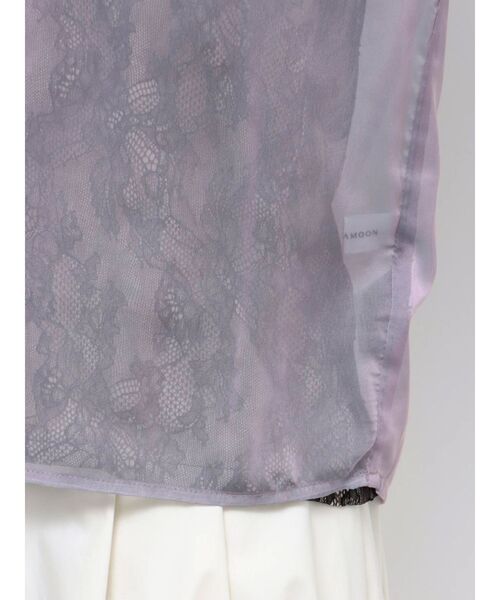 LAGUNAMOON（ラグナムーン）の「ハーフスリーブレースキャミシアーブラウス（シャツ/ブラウス・レディース・ラベンダー/ブラック/グリーン・FREE）」の9枚目の写真