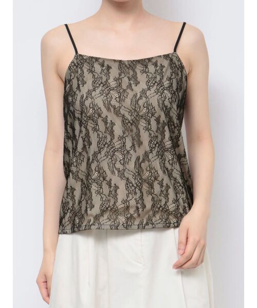 LAGUNAMOON（ラグナムーン）の「ハーフスリーブレースキャミシアーブラウス（シャツ/ブラウス・レディース・ラベンダー/ブラック/グリーン・FREE）」の10枚目の写真