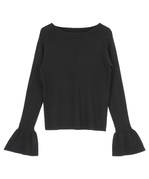 titivate(ティティベイト)の「ボートネックベルスリーブニット(ニット/セーター・レディース・ホワイト系その他/グレイッシュベージュ/オフホワイト/ピンク/ブルー系その他/ブラック/ブルー/ブルー系その他2/グレー系その他・M/S)」の19枚目の写真