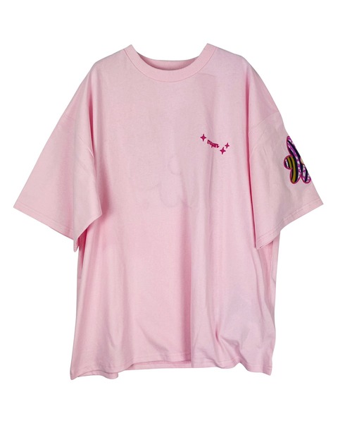 moyan ecri（モヤン エクリ）の「<moyan ecri>flowerパッチ刺繍Tシャツ【アフリカンファブリック】（Tシャツ/カットソー・レディース・ブルー系その他2/ピンク系その他/ホワイト系その他/ピンク系その他2/ブルー系その他/ホワイト系その他2・FREE）」の13枚目の写真