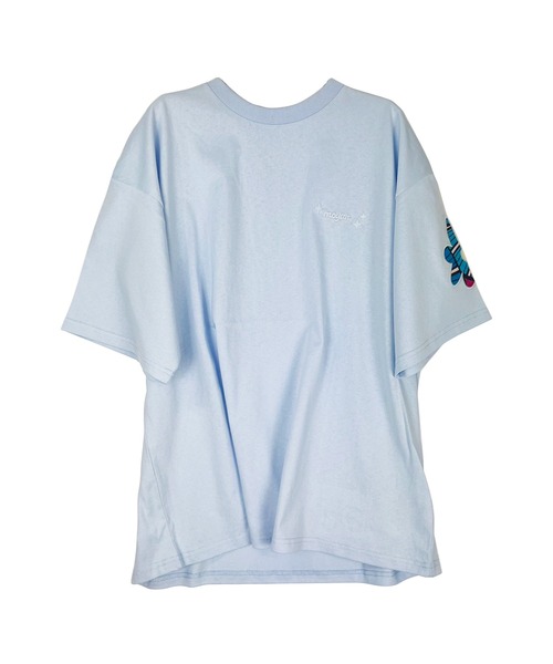 moyan ecri（モヤン エクリ）の「<moyan ecri>flowerパッチ刺繍Tシャツ【アフリカンファブリック】（Tシャツ/カットソー・レディース・ブルー系その他2/ピンク系その他/ホワイト系その他/ピンク系その他2/ブルー系その他/ホワイト系その他2・FREE）」の9枚目の写真