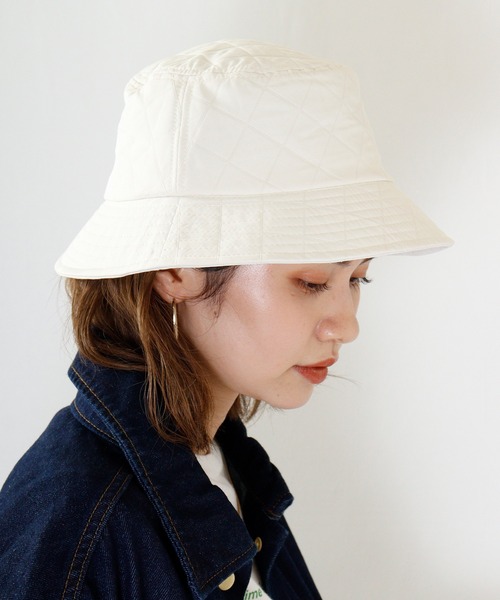 美品 PATOU バケットハット キルティング 最安値で Patou | キルティング パトゥ バケットハット 帽子 - 帽子