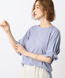 grove | きれいもカジュアルも！ひんやりタックドルマンTシャツ(Tシャツ/カットソー)