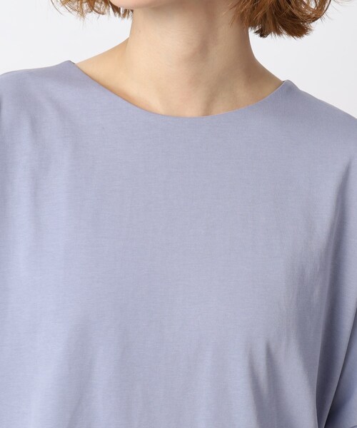 grove（グローブ）の「◆きれいもカジュアルも！ひんやりタックドルマンTシャツ（Tシャツ/カットソー・レディース・ブルー/アイボリー/スミクロ/モカ/ホワイト系5・02/03/01/05/04）」の17枚目の写真