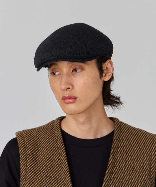 OVERRIDE（オーバーライド）の「OVERRIDE  WOOL KNIT HUNTING / オーバーライド（ハンチング/ベレー帽・メンズ・ブラック/ネイビー/グレー/グリーン・60cm/58cm/62cm）」の9枚目の写真