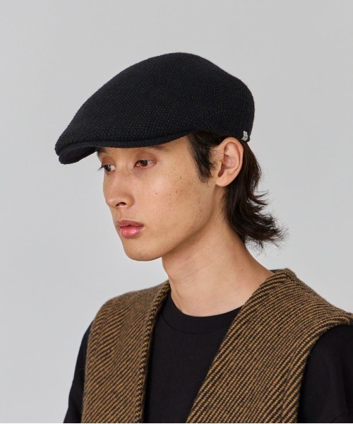 OVERRIDE（オーバーライド）の「OVERRIDE  WOOL KNIT HUNTING / オーバーライド（ハンチング/ベレー帽・メンズ・ブラック/ネイビー/グレー/グリーン・60cm/58cm/62cm）」の11枚目の写真