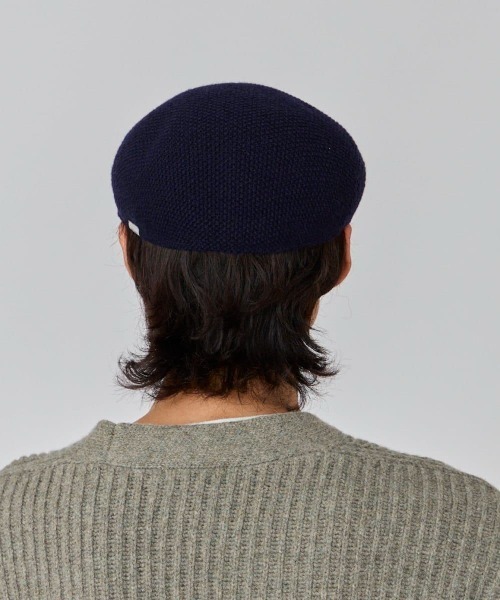 OVERRIDE（オーバーライド）の「OVERRIDE  WOOL KNIT HUNTING / オーバーライド（ハンチング/ベレー帽・メンズ・ブラック/ネイビー/グレー/グリーン・60cm/58cm/62cm）」の7枚目の写真