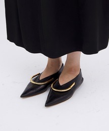 JIL SANDER 黒 アーモンドトゥ バレエシューズ 38 24cm BALLERINA（バレエシューズ）｜JIL SANDER（ジルサンダー）の