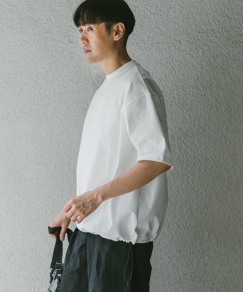 URBAN RESEARCH DOORS(アーバンリサーチドアーズ)の「『吸水速乾』URD Drawstring TECH T-SHIRTS(Tシャツ/カットソー・メンズ・グレー/ホワイト/ブラック・MEDIUM/LARGE)」の8枚目の写真