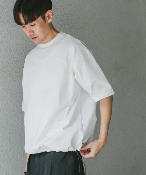 URBAN RESEARCH DOORS(アーバンリサーチドアーズ)の「『吸水速乾』URD Drawstring TECH T-SHIRTS(Tシャツ/カットソー・メンズ・グレー/ホワイト/ブラック・MEDIUM/LARGE)」の9枚目の写真
