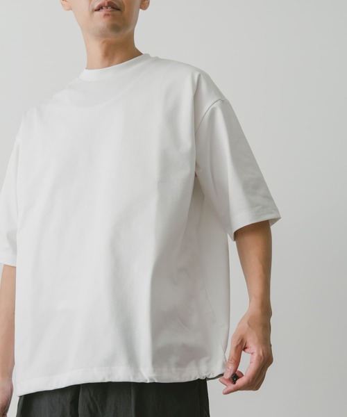 URBAN RESEARCH DOORS(アーバンリサーチドアーズ)の「『吸水速乾』URD Drawstring TECH T-SHIRTS(Tシャツ/カットソー・メンズ・グレー/ホワイト/ブラック・MEDIUM/LARGE)」の16枚目の写真