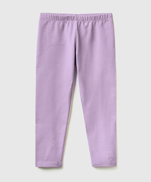 BENETTON (UNITED COLORS OF BENETTON)（ベネトンユナイテッドカラーズオブベネトン）の「キッズブランドロゴ刺繍入りレギンスG（レギンス/スパッツ・キッズ・レッド/ピンク/パープル・X-SMALL/116/104/98/90/82）」の2枚目の写真