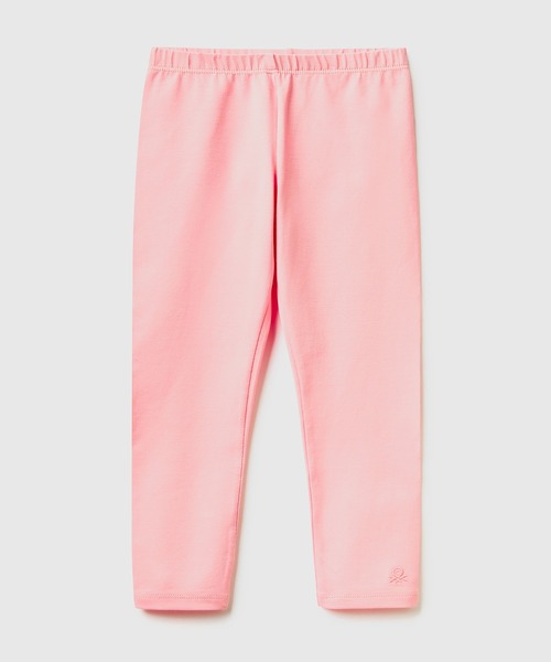 BENETTON (UNITED COLORS OF BENETTON)（ベネトンユナイテッドカラーズオブベネトン）の「キッズブランドロゴ刺繍入りレギンスG（レギンス/スパッツ・キッズ・レッド/ピンク/パープル・X-SMALL/116/104/98/90/82）」の3枚目の写真