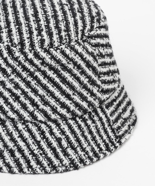 Andemiu（アンデミュウ）の「ツイードバケットハット961569（ハット・レディース・オフホワイト/ブラック/マルチ・FREE）」の8枚目の写真