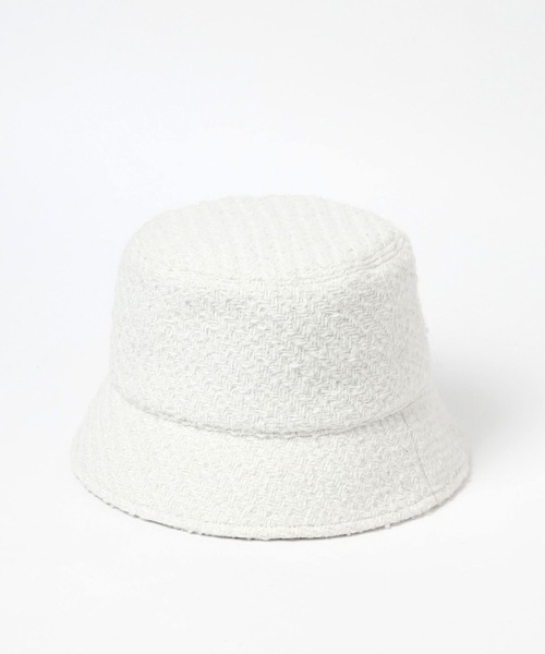 Andemiu（アンデミュウ）の「ツイードバケットハット961569（ハット・レディース・オフホワイト/ブラック/マルチ・FREE）」の9枚目の写真
