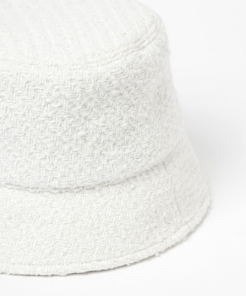 Andemiu（アンデミュウ）の「ツイードバケットハット961569（ハット・レディース・オフホワイト/ブラック/マルチ・FREE）」の10枚目の写真