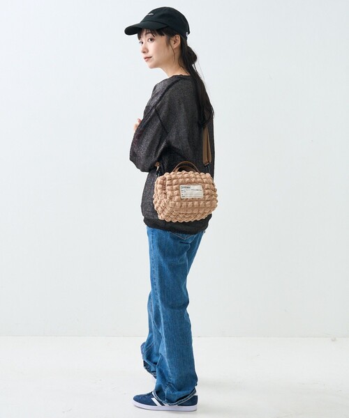 FREAK'S STORE(フリークスストア)の「BROWN BROWN THEATRE PRODUCTS× FREAK'S STORE/ブラウン 別注 ポップコーン スクエア 2way ショルダーバッグ(ショルダーバッグ・レディース・ベージュ/ブラック・ONE SIZE)」の9枚目の写真