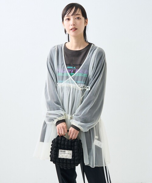 FREAK'S STORE(フリークスストア)の「BROWN BROWN THEATRE PRODUCTS× FREAK'S STORE/ブラウン 別注 ポップコーン スクエア 2way ショルダーバッグ(ショルダーバッグ・レディース・ベージュ/ブラック・ONE SIZE)」の11枚目の写真