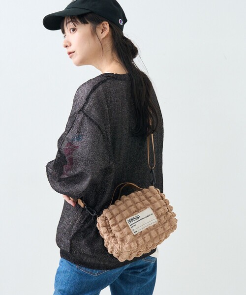 FREAK'S STORE(フリークスストア)の「BROWN BROWN THEATRE PRODUCTS× FREAK'S STORE/ブラウン 別注 ポップコーン スクエア 2way ショルダーバッグ(ショルダーバッグ・レディース・ベージュ/ブラック・ONE SIZE)」の22枚目の写真