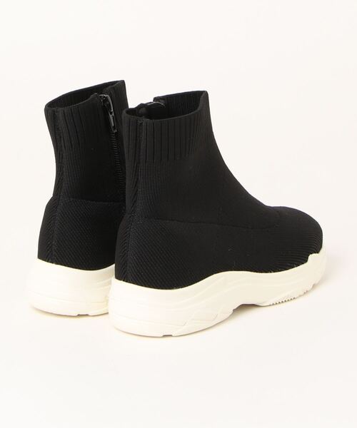 MR(まる)の「キッズニットブーツ(ブーツ・キッズ・ブラック/ベージュ・21cm/18cm/19cm/20cm/22cm)」の3枚目の写真