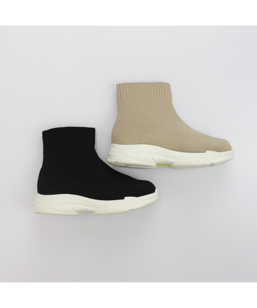 MR(まる)の「キッズニットブーツ(ブーツ・キッズ・ブラック/ベージュ・21cm/18cm/19cm/20cm/22cm)」の18枚目の写真