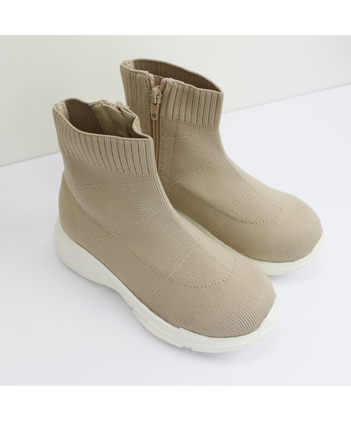 MR(まる)の「キッズニットブーツ(ブーツ・キッズ・ブラック/ベージュ・21cm/18cm/19cm/20cm/22cm)」の13枚目の写真
