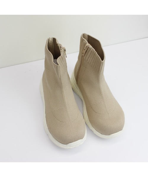 MR(まる)の「キッズニットブーツ(ブーツ・キッズ・ブラック/ベージュ・21cm/18cm/19cm/20cm/22cm)」の11枚目の写真