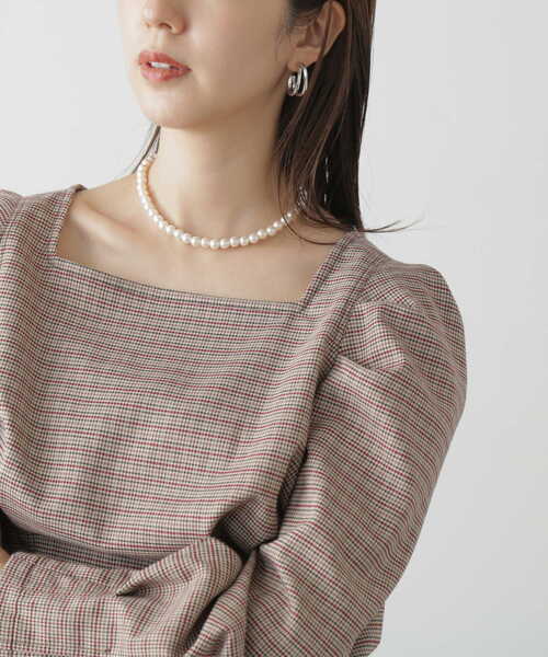 FREE'S MART（フリーズマート）の「パールチョーカー（ネックレス・レディース・ホワイト・ﾌﾘ-）」の9枚目の写真