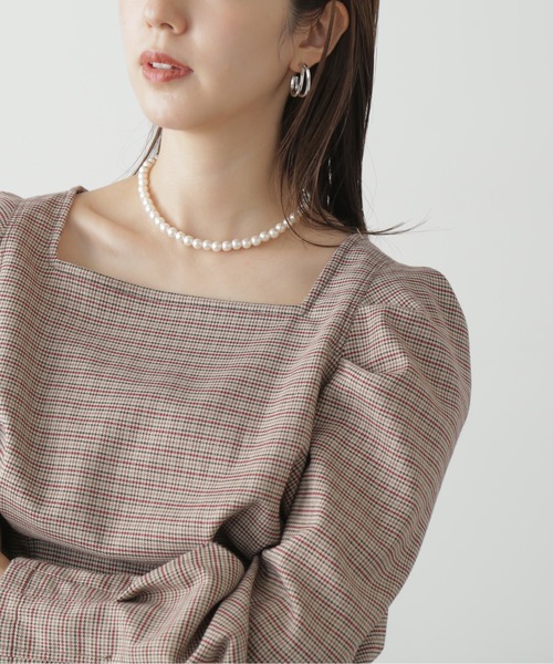 FREE'S MART（フリーズマート）の「パールチョーカー（ネックレス・レディース・ホワイト・ﾌﾘ-）」の4枚目の写真