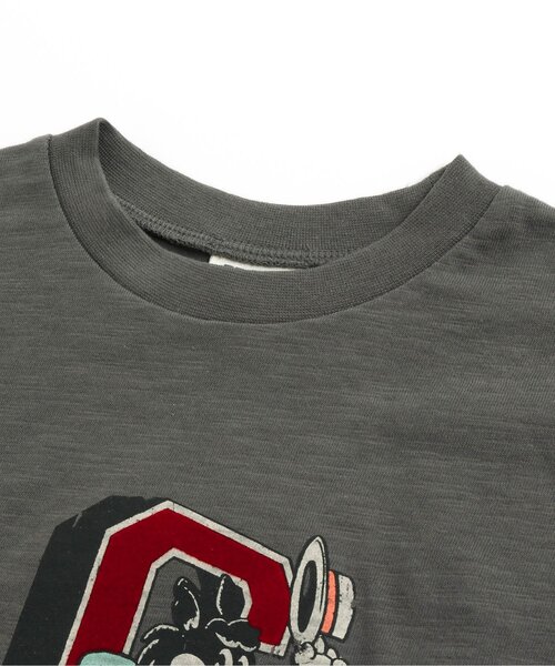 BREEZE(ブリーズ)の「アニマルレトロカレッジロンT(Tシャツ/カットソー・キッズ・キナリ/オレンジ/チャコール/ライム・100/130/90/140/80/110/120)」の11枚目の写真