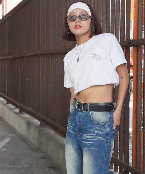 RIPPER(リッパー)の「【RIPPER】RP ラインストーン Tシャツ / RP Rhinestone T-shirt(Tシャツ/カットソー・メンズ・ブラック/ホワイト・S/L/M/XL)」の11枚目の写真