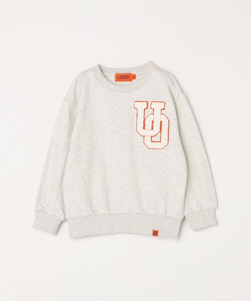 UNIVERSAL OVERALL(ユニバーサルオーバーオール)の「UNIVERSAL OVERALL: ワッペン スウェット <KIDS>◇(スウェット・キッズ・グレー・130/110/150)」の1枚目の写真