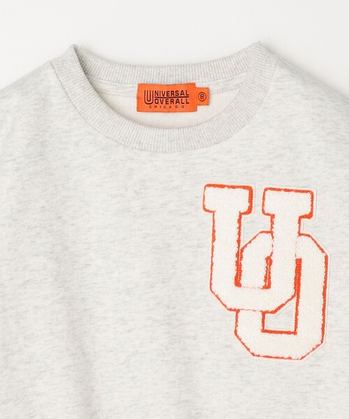 UNIVERSAL OVERALL(ユニバーサルオーバーオール)の「UNIVERSAL OVERALL: ワッペン スウェット <KIDS>◇(スウェット・キッズ・グレー・130/110/150)」の3枚目の写真