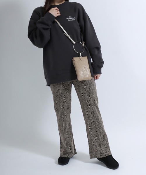 Salong hameu（サロン ハミュー）の「センタープリーツ ヒョウ柄・ゼブラ柄 アニマル総柄フレアパンツ レディース/イージーパンツ（その他パンツ・レディース・ブラック系その他/ベージュ系その他/ホワイト系その他/ベージュ系その他2・L/M）」の21枚目の写真