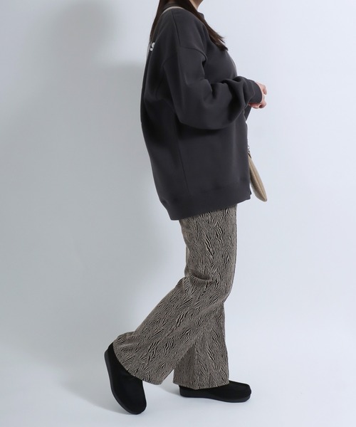 Salong hameu（サロン ハミュー）の「センタープリーツ ヒョウ柄・ゼブラ柄 アニマル総柄フレアパンツ レディース/イージーパンツ（その他パンツ・レディース・ブラック系その他/ベージュ系その他/ホワイト系その他/ベージュ系その他2・L/M）」の19枚目の写真