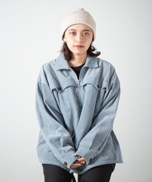 RACAL(ラカル)の「Ripped Cotton Knit Watch / ダメージ加工風編み柄ニットワッチ(ニットキャップ/ビーニー・レディース・ブラック/グレー/ブルー/ピンク/ベージュ/アイボリー・FREE)」の21枚目の写真